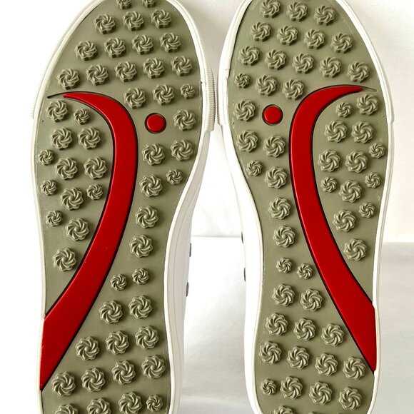 NEW Golf Sneakers Swing Dish Spike-less Traveler, White Coated Leather, Sz 9 - Picture 11 of 14